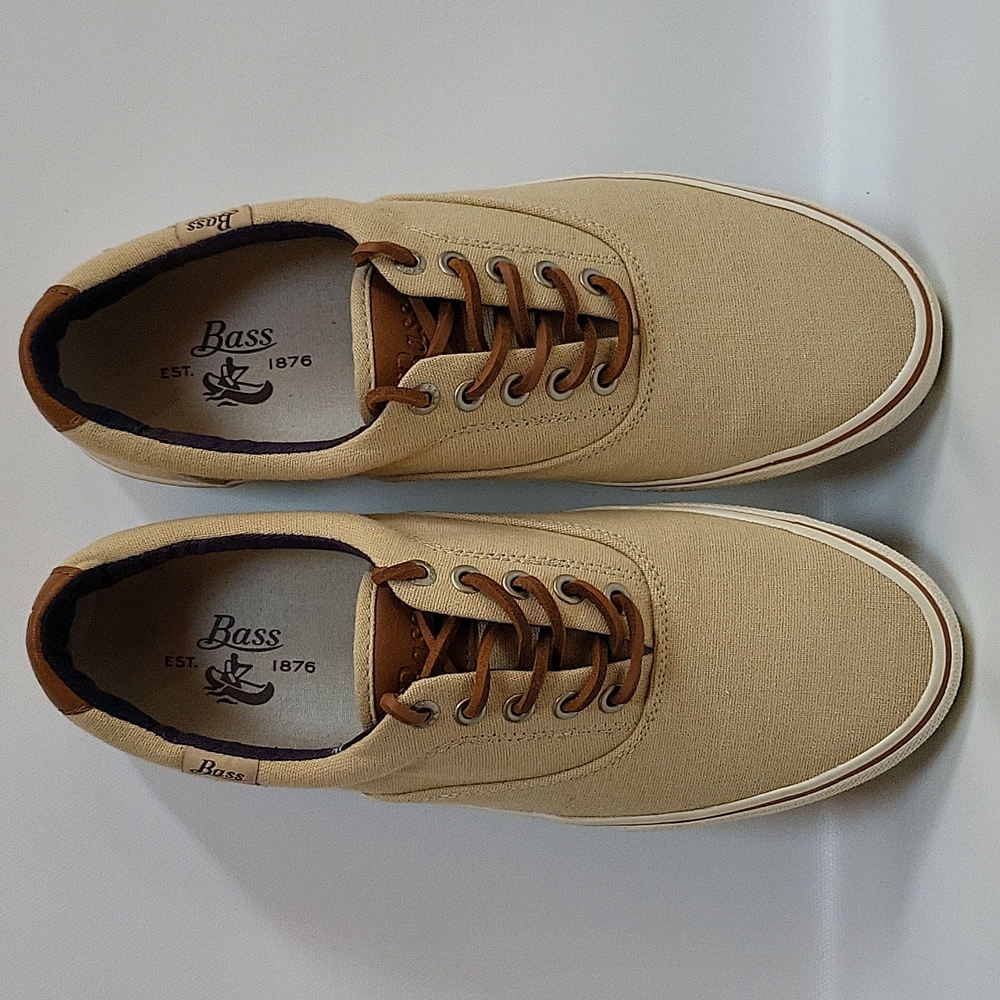 Bass Classic Compass Core Sneakers Size 8.5M Tan G.H. Bass - Picture 8 of 12